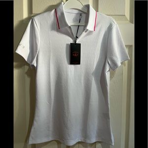 NVO Woman’s White Polo in Size Small